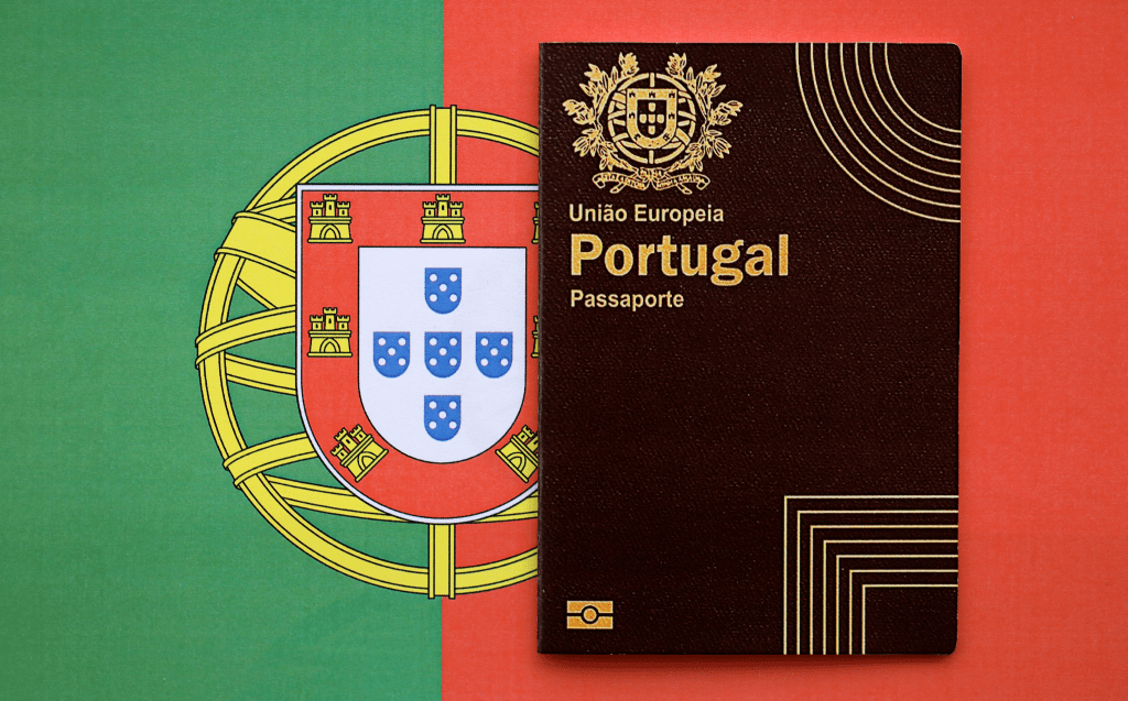 red-portugal-passport-european-union-money-flag-background-close-up